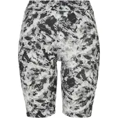 Urban Classics TB4791 | Ladies Soft AOP Cycle Shorts Damen Radlerhose - Farbe: blackfading - Größe: XS
