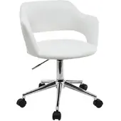 Miliboo Design-Bürostuhl Weiß JESSY