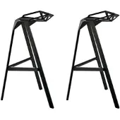 Magis - Stool One Hocker, H 74 cm, schwarz (2er-Set)