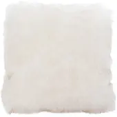 Gozze Felloptik Kissenhülle 'Schneefuchs' 50 x 50 cm Weiß