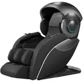 Newgen medicals Luxus-Ganzkörper-Massagesessel, Space-Cover, Bluetooth, App, schwarz