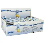 Papstar 1000x Erfrischungstücher Citrustücher feucht einzeln verpackt 14x14cm im Displaykarton