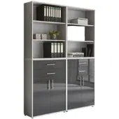 Mid.You Aktenschrank Office Edition Sw Set 20 Grau