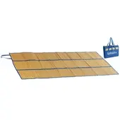 Pearl Faltbare Bast-Strandmatte mit Tragegriffen, 180 x 90 cm