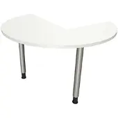 Fm Büromöbel Verkettungsbesprechungstisch »Fastline« 120 cm rechts weiß, 120x72x120 cm