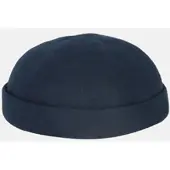 HANSEHELD Docker Cap Leinen Blau Kurz Flach Segler Sailor Cap
