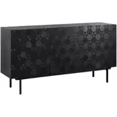 Bessagi Home Sideboard Roma ca. 150x78 cm MDF Schwarz