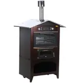 Rossofuoco Holzbackofen für draußen Sedicinoni 80C Country