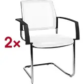 Topstar 2er-Set Stapelstühle »BtoB 20« Softex weiß, 48x47 cm