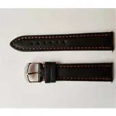 Sinn Leder Rindslederband 20mm/18mm BL41201834001114402A - orangenen Nähten,schwarz