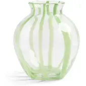 &Klevering - Yogu Vase 23,5 x Ø 20 cm, spiral green