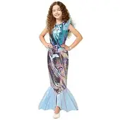 Buttinette Kinderkleid "Kleine Nixe", lila/blau