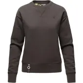 NAVAHOO Damen Stylischer Kapuzensweatshirt Pullover mit Rundhals-Ausschnitt ZUCKERSCHNECKE