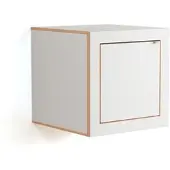 AMBIVALENZ - Fläpps Box Nachttisch 40 x 40 cm, weiß