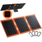 Revolt 21-Watt-Solarpanel-Ladegerät, USB-C/-A, je 2,4 A, faltbar, IP65, ETFE
