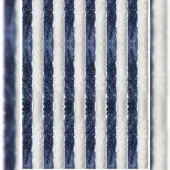 Arsvita Flauschvorhang 160x220 cm Unistreifen dunkelblau - weiß