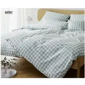 Elegante Bettwäsche Quadro - 155x220 cm + 40x80 cmsalbei