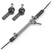 BESTPRICE Lenkgetriebe + 2x Spurstangenkopf [Hersteller-Nr. 40437050] für Opel