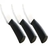 Rosenstein & Söhne 3er-Set Keramik-Universalmesser mit 13 cm Klinge