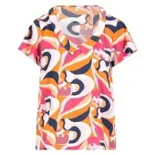 Blutsgeschwister Sommerbluse Feed the Birds - romantic colour waves XL