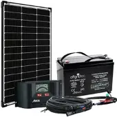 Offgridtec 100 Watt Solaranlage BIG-L 100W 101Ah 12V Komplettsystem
