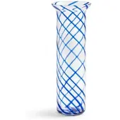 &Klevering - Yogu Vase 42 x Ø 11 cm, spiral blue