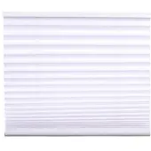 Jet-Line Plissee Indoor 20 mm - 130 - Weiß - 70 Wohnzimmer Rollo Faltrollo Klemmträger Blickdicht ohne Bohren Montage Easyfix Sonnenschutz Sichtschutz Plisse Büro Schlafzimmer Küche Ausstattung