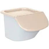 BRB-Lagertechnik BRB Zutatenspender, 15 Liter, LxBxH 440 x 400 x 280 mm, Behälter weiß, Deckel beige, PP