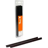 Peach Plastik Klemmschienen A4 | 8mm | schwarz | 100 Stk. | PBS408-02
