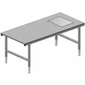 Rocholz Pack- und Arbeitstisch mit eichfähige Waage SYSTEM 2000 2000x920x690-960 mm