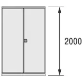 Bito Flügeltüren B 1300 mm x H 2000 mm, lichtgrau