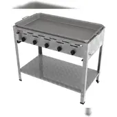 ChattenGlut Professional Gastrobräter 5-flammig Standgerät 22,5kW und Edelstahlpfanne