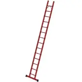 Proregal Sprossen-Anlegeleiter GFK mit Traverse 14 Sprossen