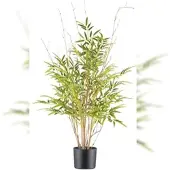 Creativ Green künstliche Pflanze Miniblatt-Bambus, ca 90cm