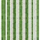 Arsvita Flauschvorhang 160x220 cm Unistreifen grün - weiß