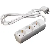 Lex 3er Set 3-fach Steckerleiste Steckdosenleiste Mehrfachstecker Stromleiste : 3-fach