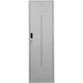 Proregal Sattelschrank Degu | Zylinderschloss | HxBxT 195x60x60 cm | Hakenset | Grau