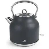 Lacor Elektrischer Retro-Wasserkocher aus rostfreiem Stahl 18/10, 1700ml