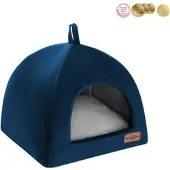Recobed Hundehütte Welurove navy blau S 40x40cm
