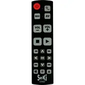 Seki DVD SW - DVD, lernfähige Universalfernbedienung, schwarz