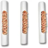 Flowerbox 3er-Set Infinity-Bloom Tube - weiß/rosé - 40x6,5 cm