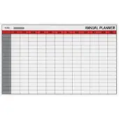 BI-Office Glas "Annual Planner" 78x48cm