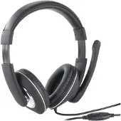 Auviso Gaming-Headset GHS-100 für PC, mit Klapp-Mikrofon, 2x 3,5-mm-Klinke