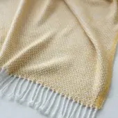 Naturals Einfarbige Decke 130×170 cm, hergestellt in Spanien Ocre