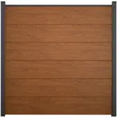 MR-Zaun Nova Einzelprofil PVC, Golden Oak