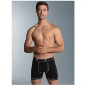 Trigema Boxer "Bequeme Pants mit Webgummibund", Herren, Gr. 3XL, 1 Stk., schwarz, 95% Baumwolle, 5% Elasthan, Unterhosen Boxer