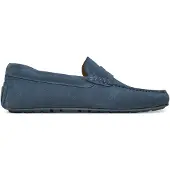 BOSS Mokassins aus Veloursleder mit Pennyloafer-Detail Grösse 41
