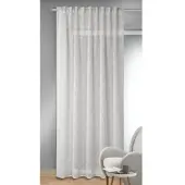 Homing Gardine "Maja" Gr. 1, silber (silberfarben), B:135cm H:245cm, Polyester, Gardinen, Gardine, Fertigschal