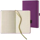 Lediberg Notizbuch »Tucson« kariert A5 lila lila