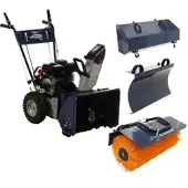 BullMach BM-SS 80 WEL - Benzin-Kehrmaschine mit Elektrostarter - Mehrzweckgerät